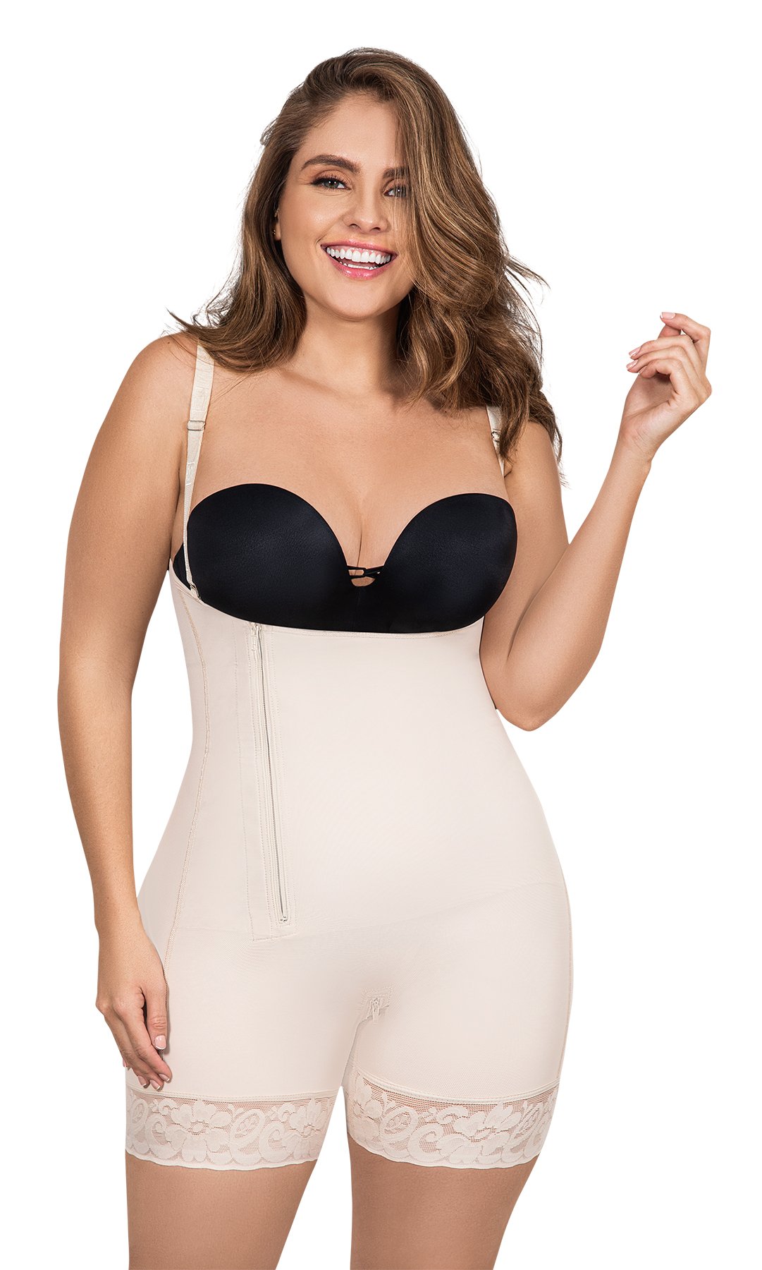 CONTROL GIRDLE WITH SIDE ZIPPER - Silhouettes and Curves